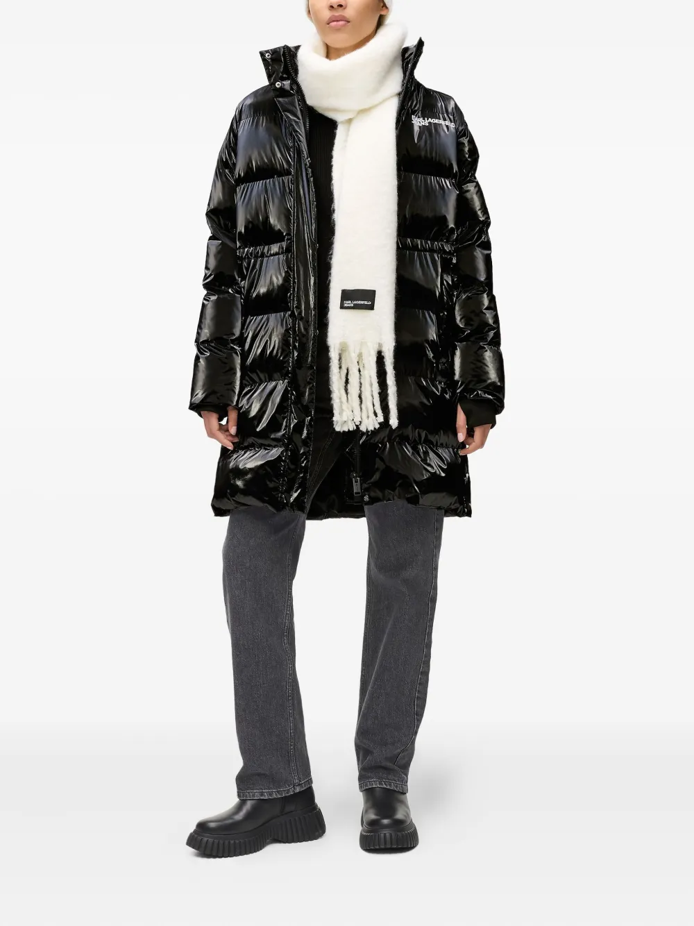 Karl Lagerfeld Jeans logo puffer jacket | Down Jackets | Image 2