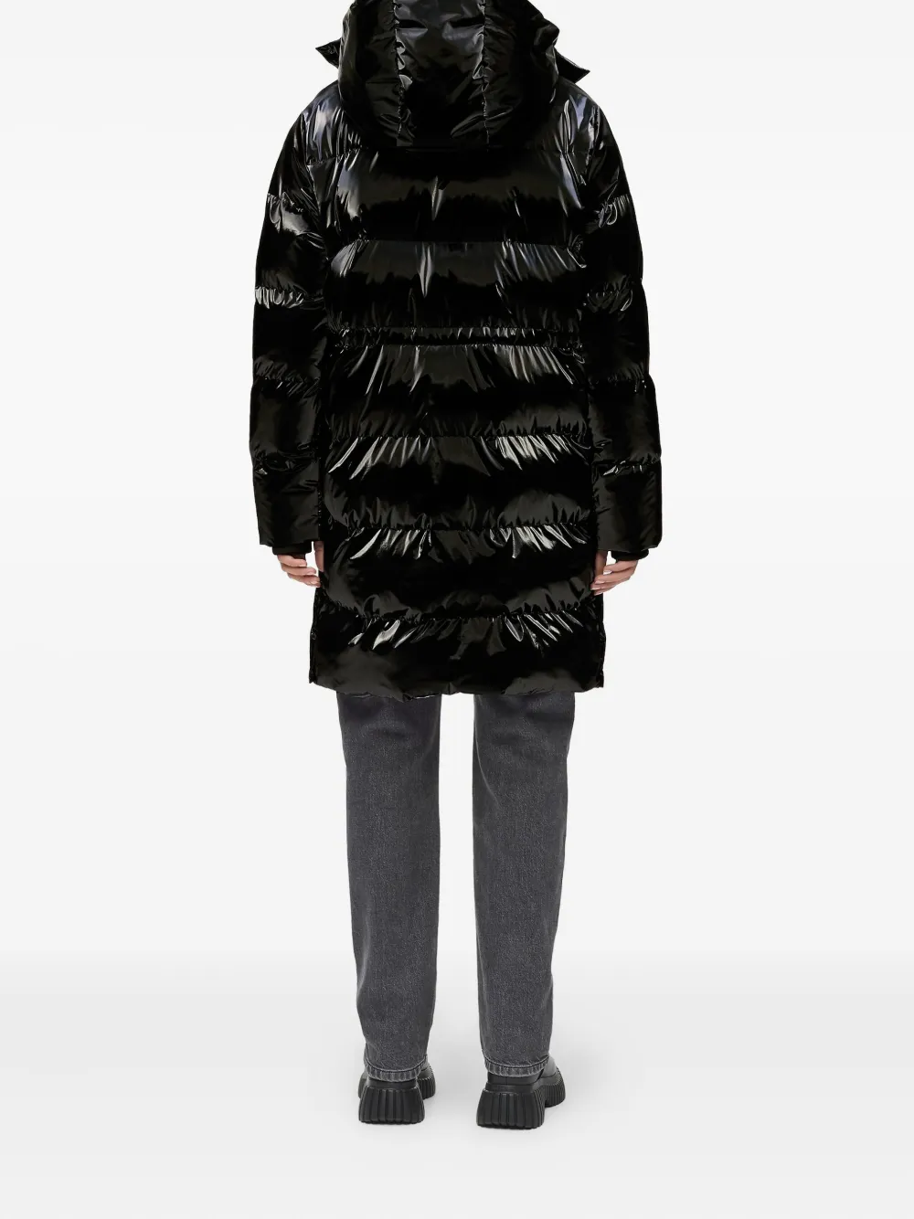 Karl Lagerfeld Jeans Donsjack met logo Zwart