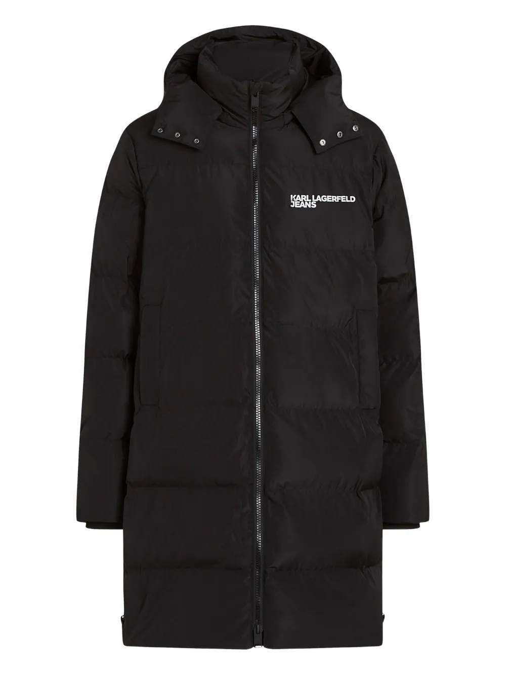Karl Lagerfeld Jeans hooded puffer coat | Black | Image 1