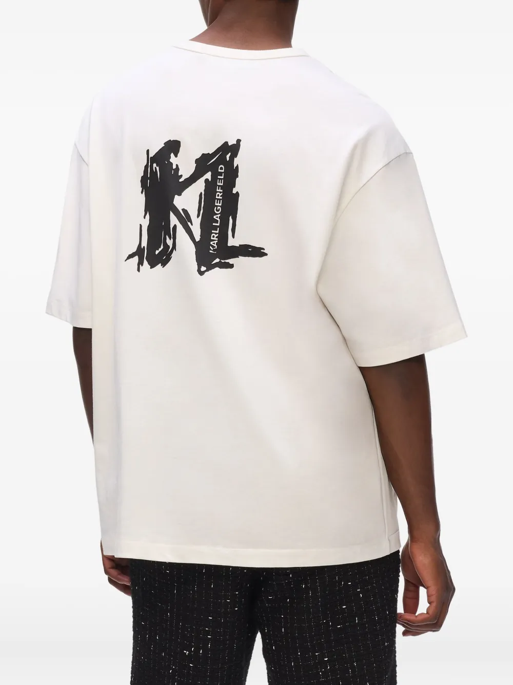 Karl Lagerfeld T-shirt met logo Wit