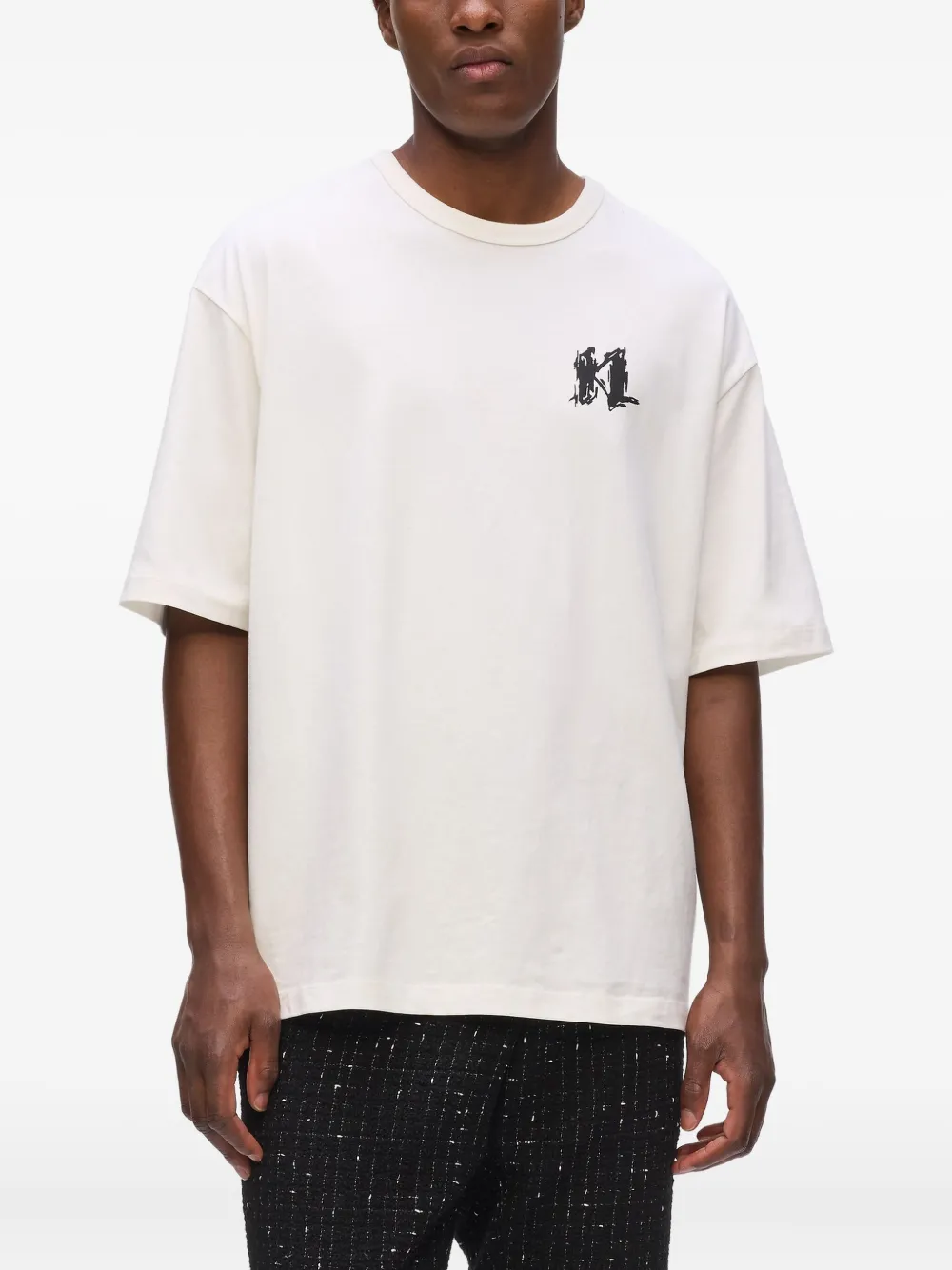 Karl Lagerfeld T-shirt met logo Wit