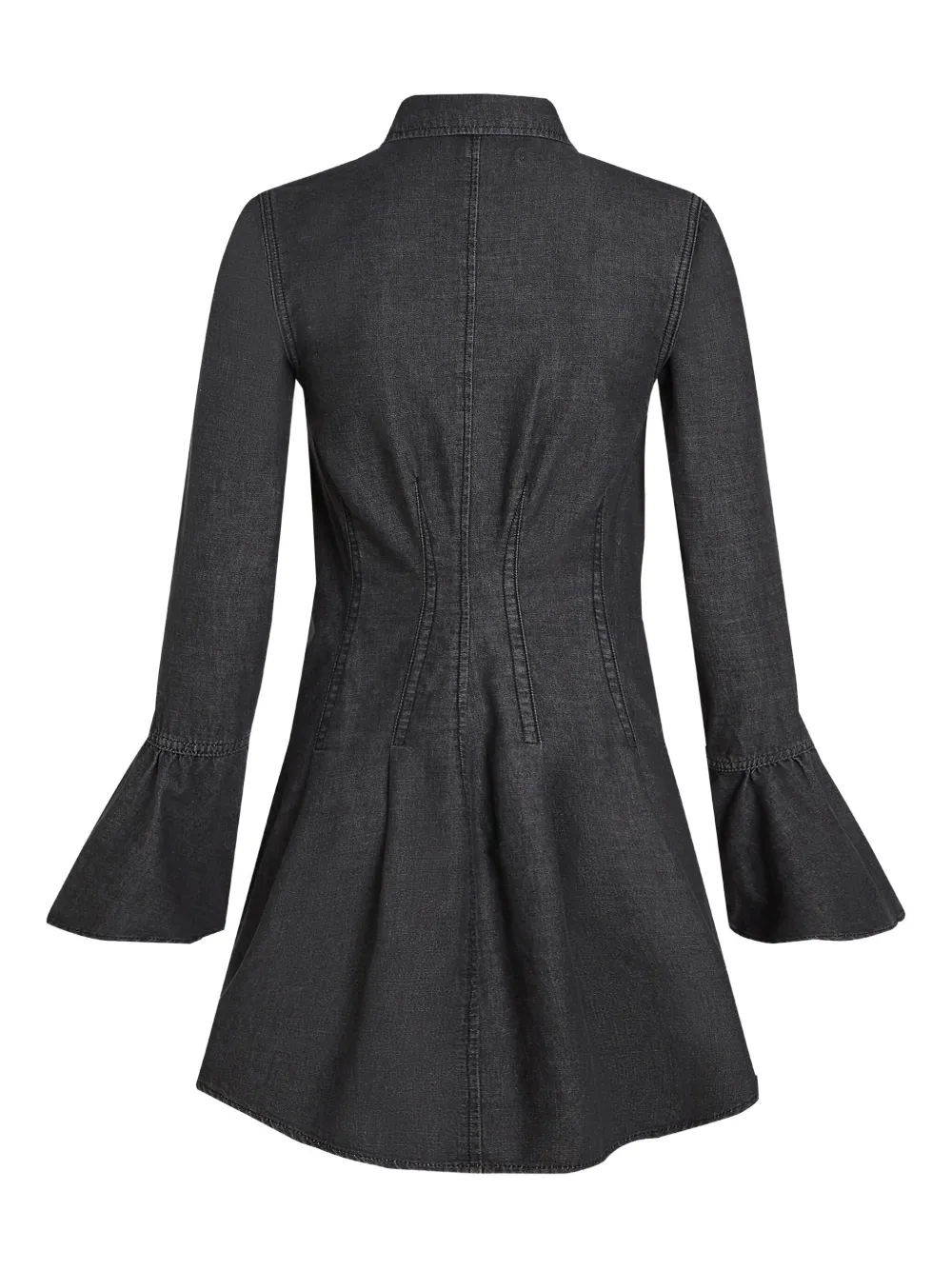 Karl Lagerfeld Jeans Spijkerjurk met klokmouwen Zwart