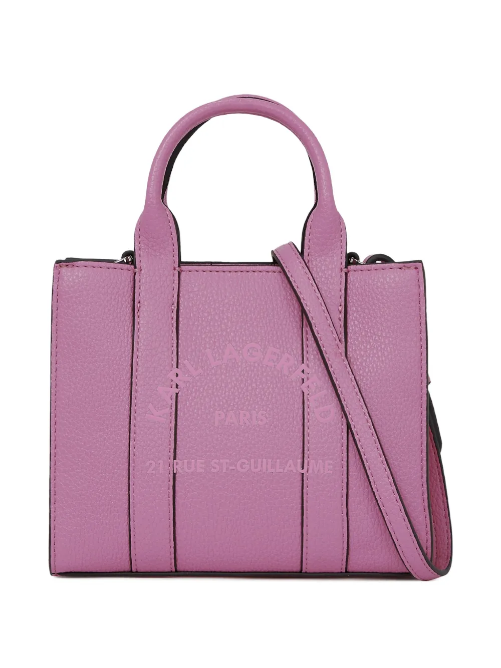 Karl Lagerfeld Kleiner Shopper mit Logo-Print | Rosa | Image 1