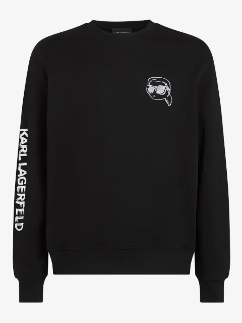 Karl Lagerfeld logo-embroidered relaxed sweatshirt