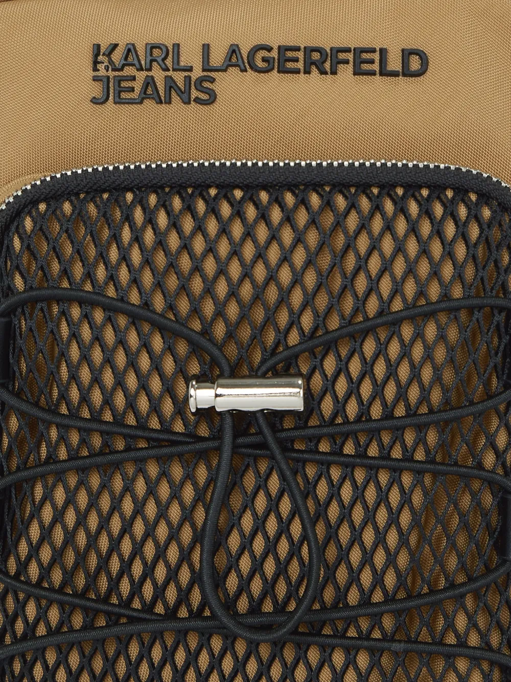 Karl Lagerfeld Jeans Messengertas met mesh vlak 1ZJ CHIPMUNK