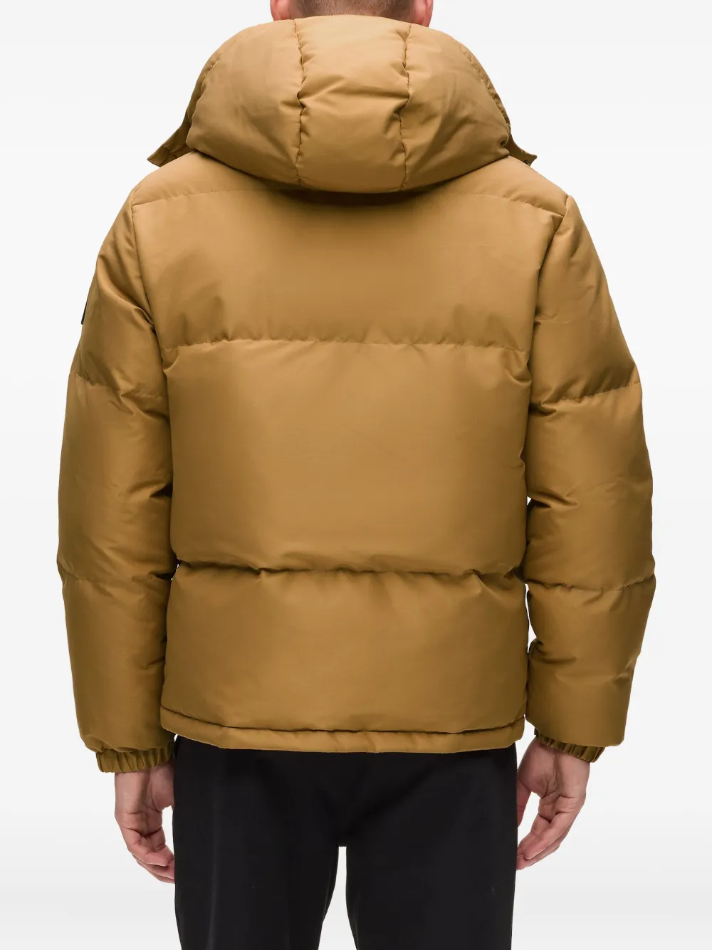 Karl Lagerfeld Jeans Hooded Puffer Jacket In Neutral