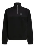 Karl Lagerfeld Jeans fleece half-zip sweatshirt - Black