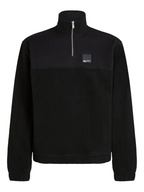 Karl Lagerfeld Jeans fleece half-zip sweatshirt