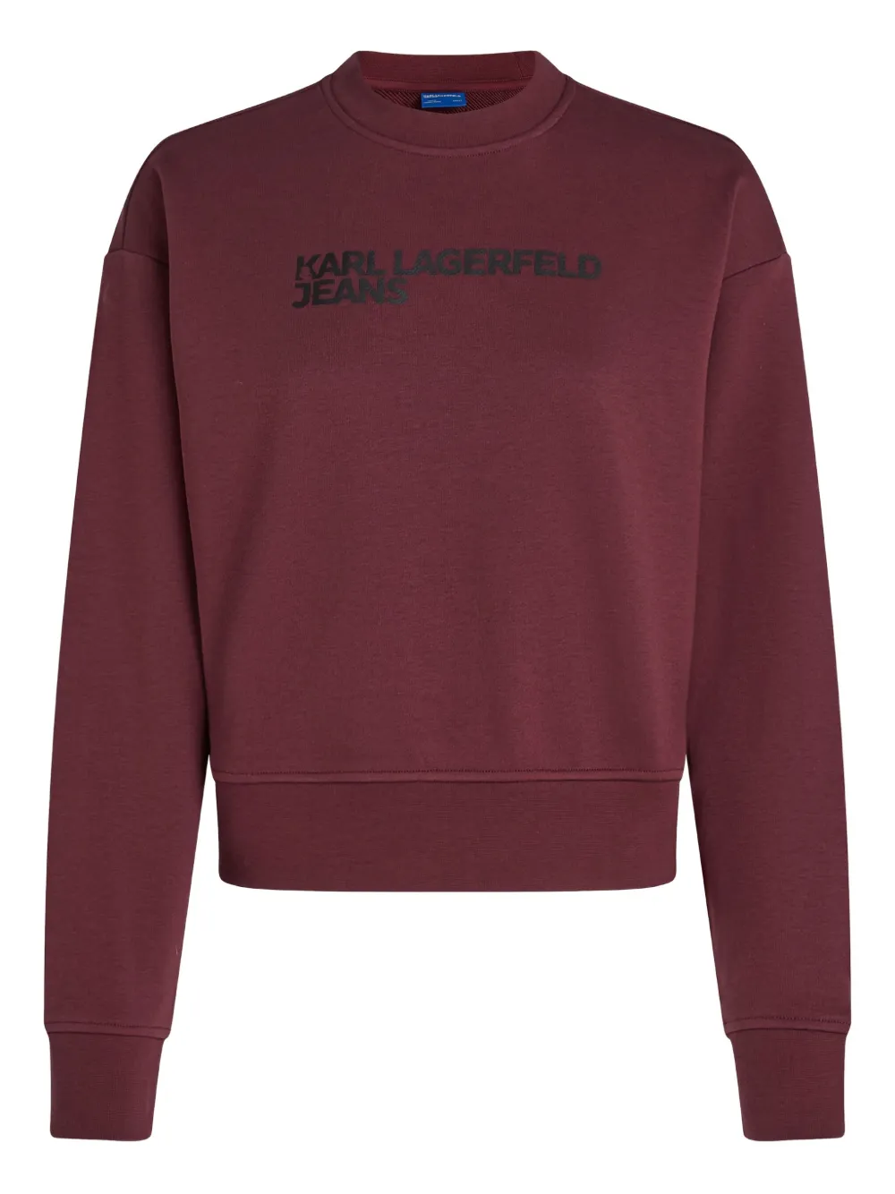 Karl Lagerfeld Jeans Logo-print Sweatshirt In Red