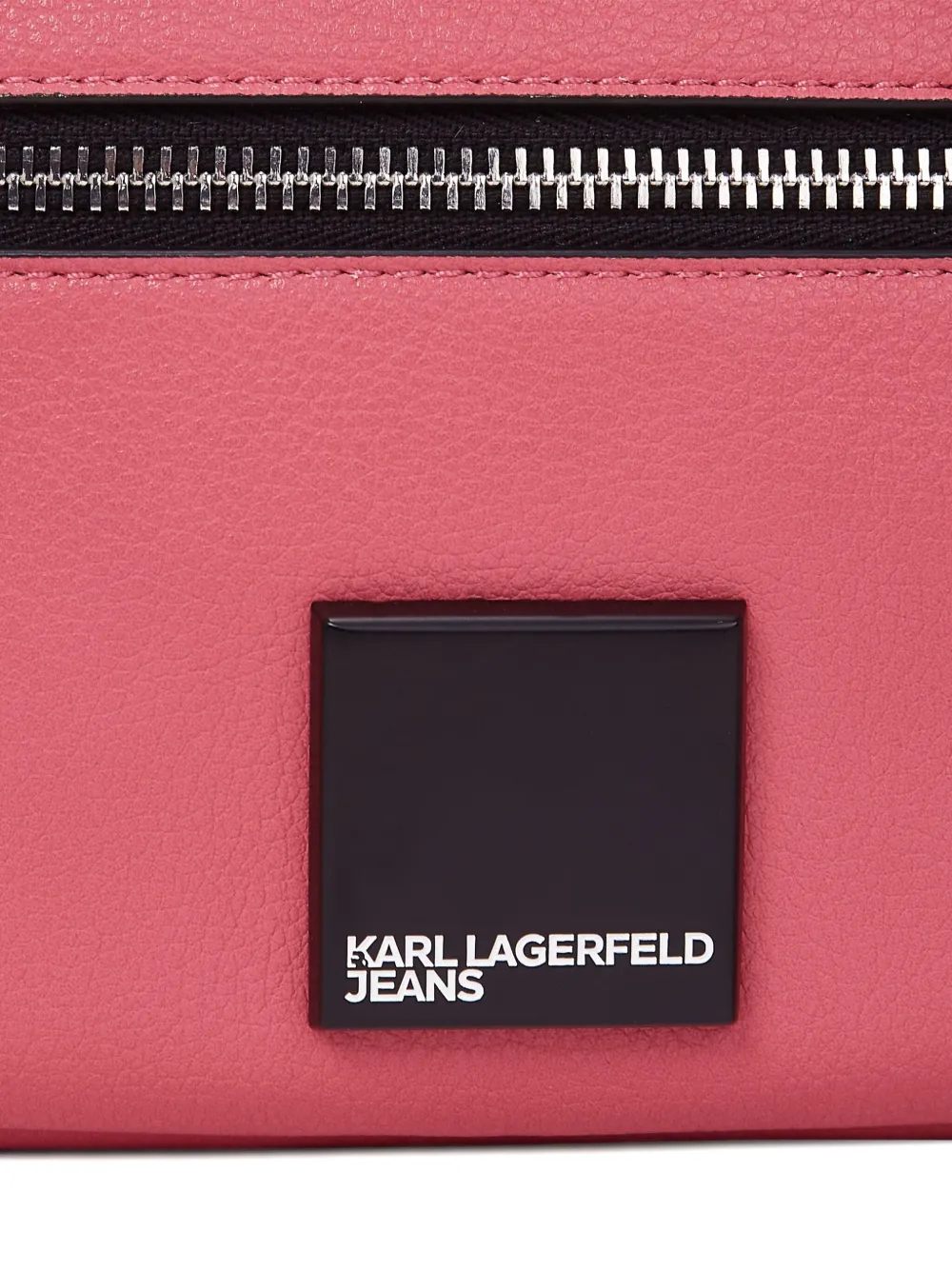 Karl Lagerfeld Jeans Cameratas met logoplakkaat Roze