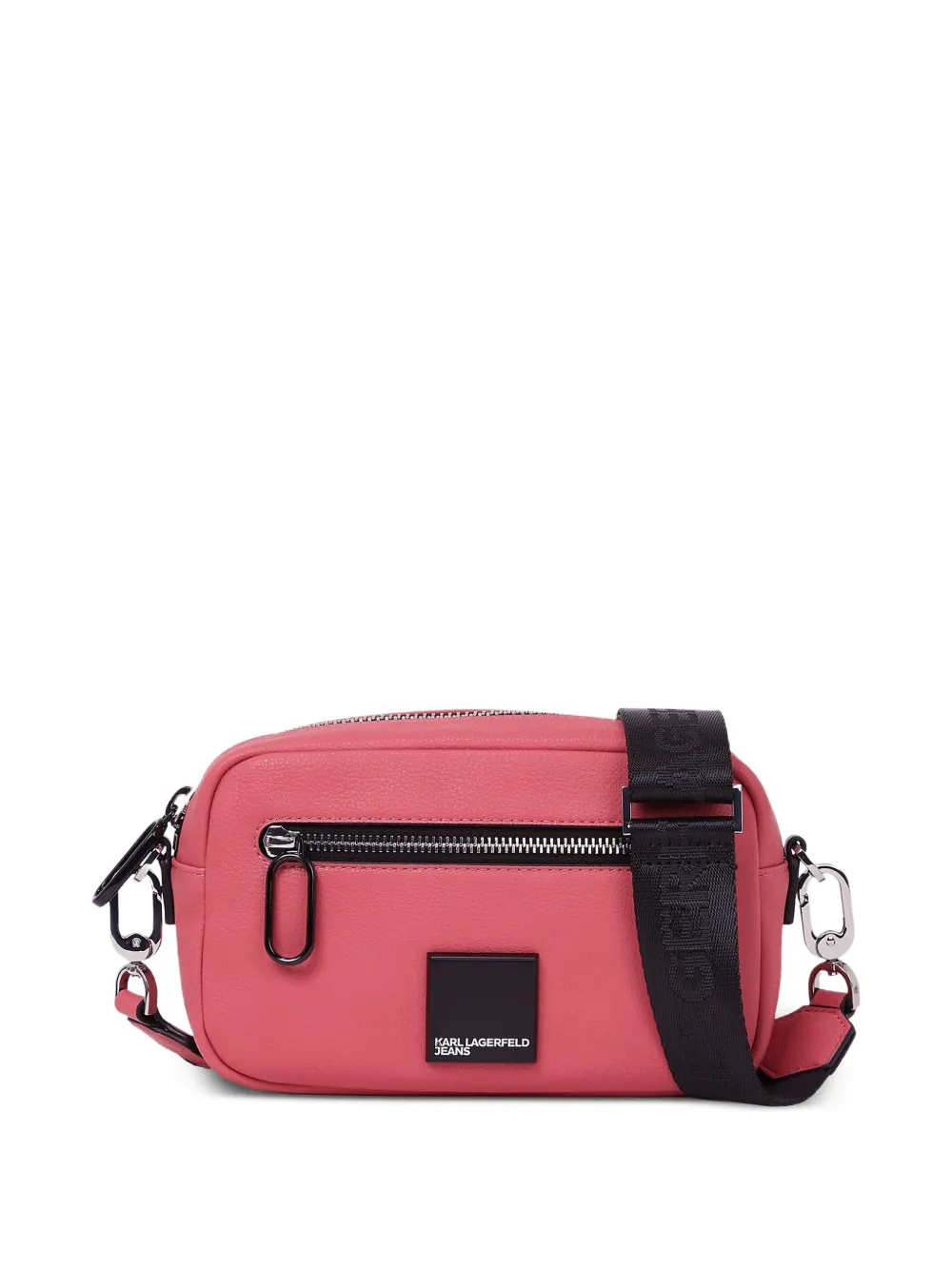 Karl Lagerfeld Jeans Cameratas met logoplakkaat Roze