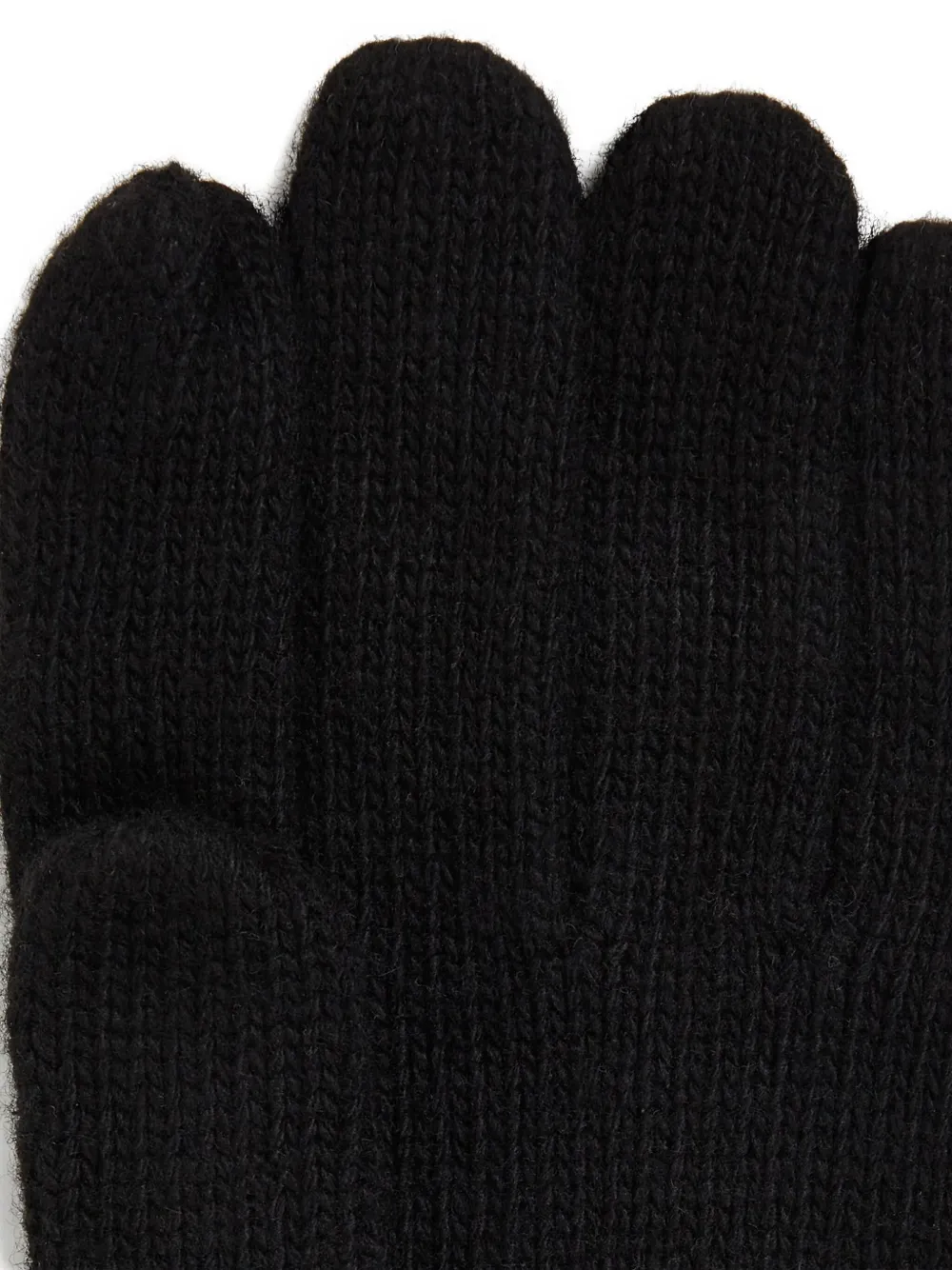 Karl Lagerfeld K Essential gebreide handschoenen met logo Zwart