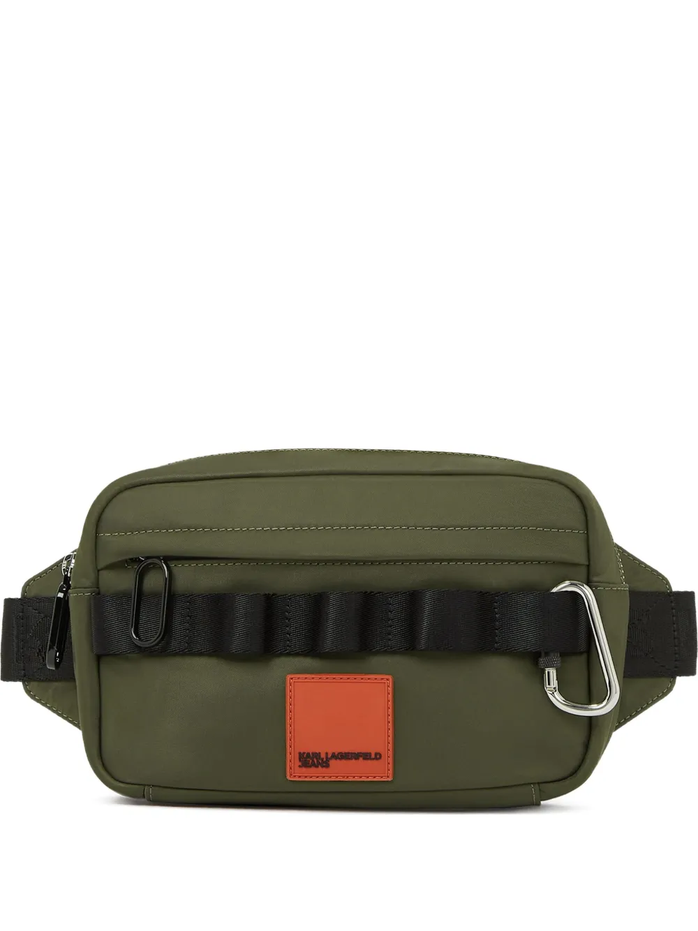 Karl Lagerfeld Jeans cangurera con hebilla | verde | Image 1