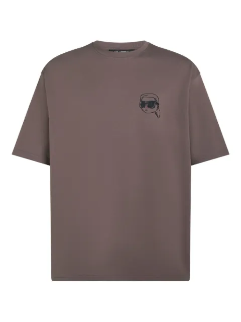 Karl Lagerfeld playera con logo bordado