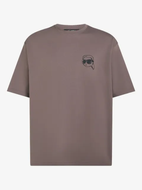 Karl Lagerfeld embroidered-logo T-shirt