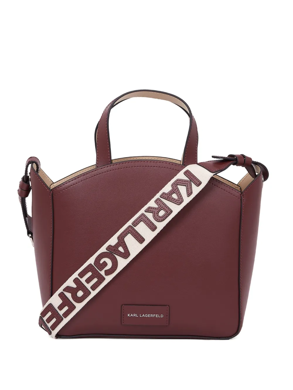 Karl Lagerfeld Circle kleine geperforeerde shopper Rood