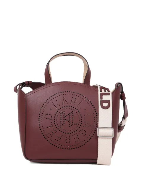 Karl Lagerfeld small Circle perforated tote bag
