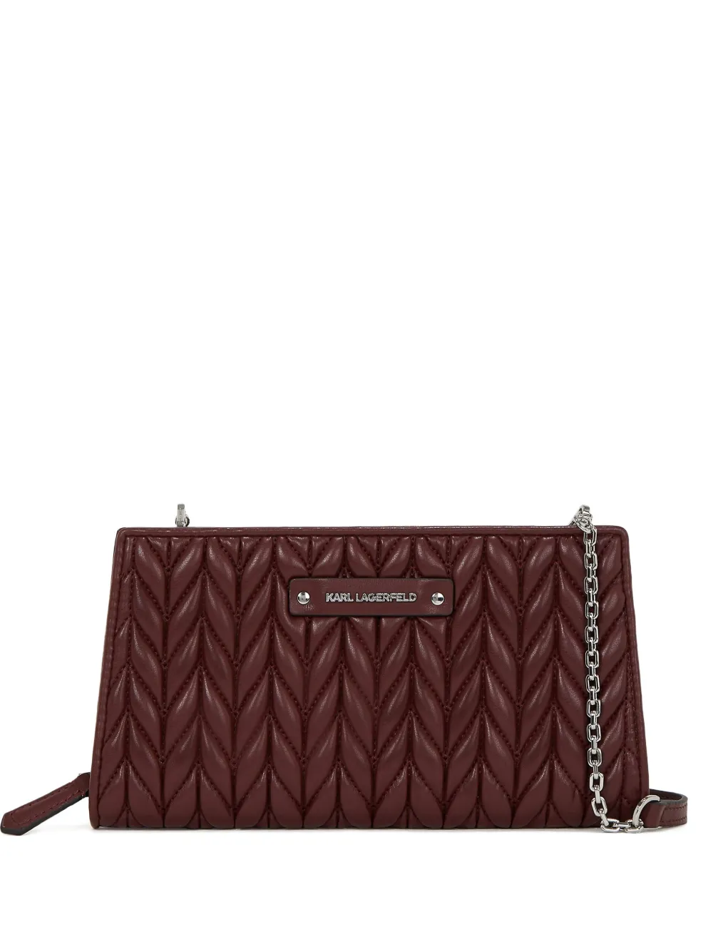Karl Lagerfeld Portafoglio con tracolla K/Weave - Rosso