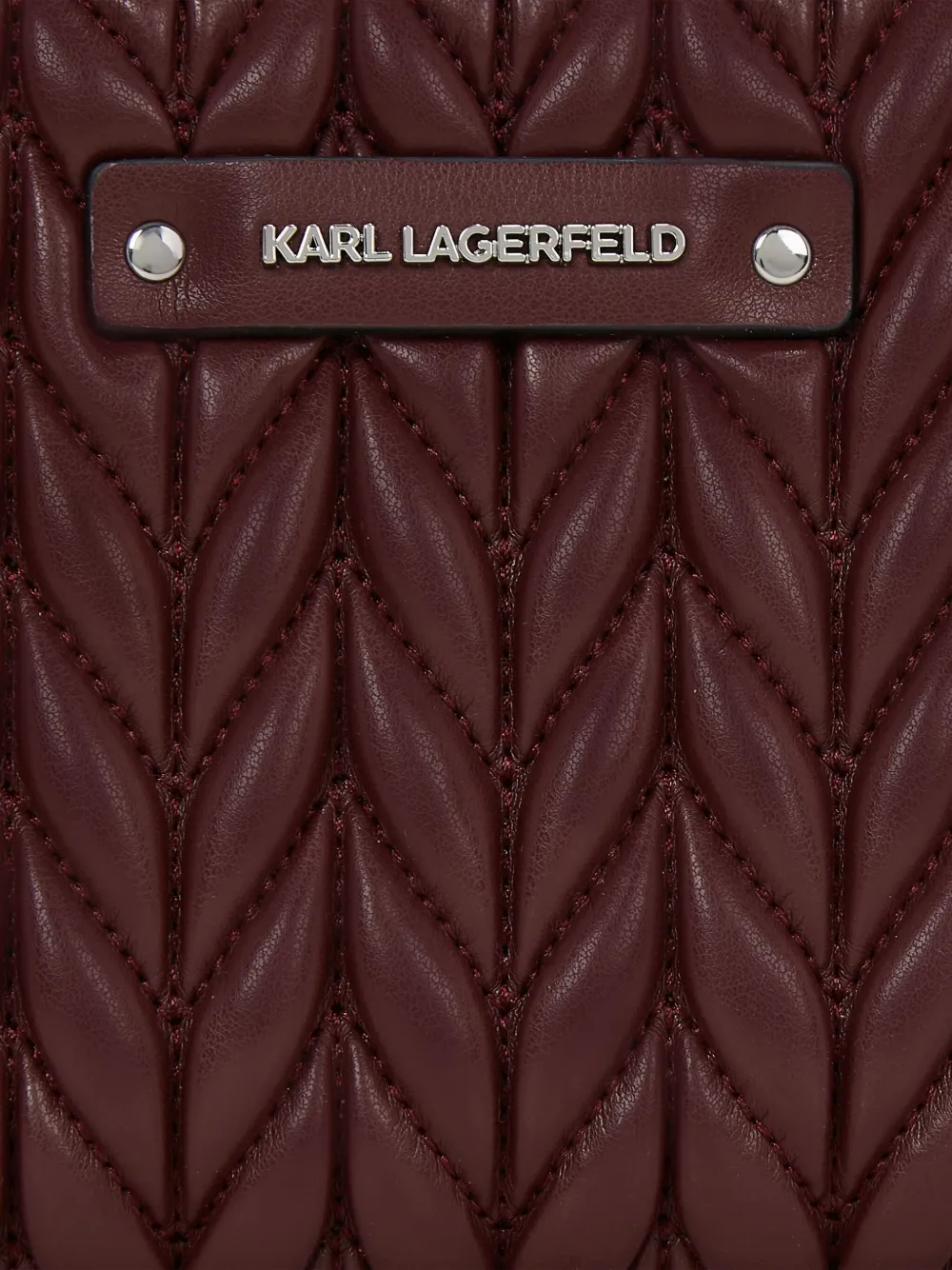 Karl Lagerfeld K Weave crossbody portemonnee Rood