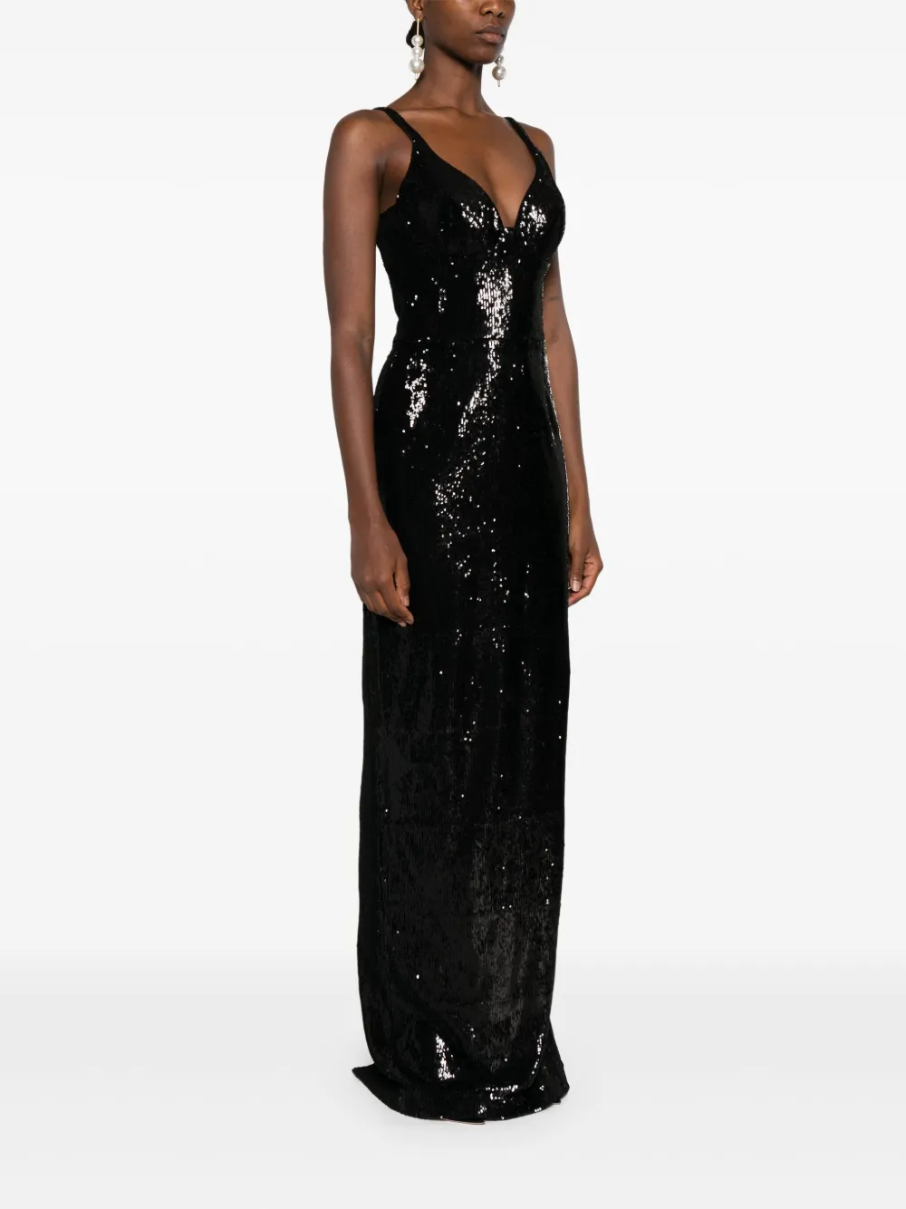 SILK LOVE & LACE Anais jurk Zwart