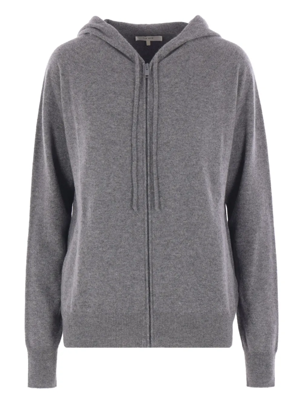 The Row drawstring-hood zip-front cardigan | Grey | Image 1