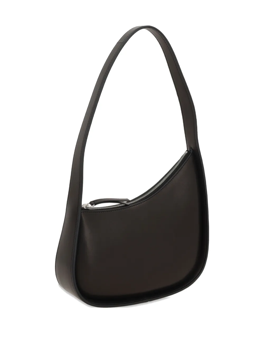 The Row crescent zip shoulder bag Zwart