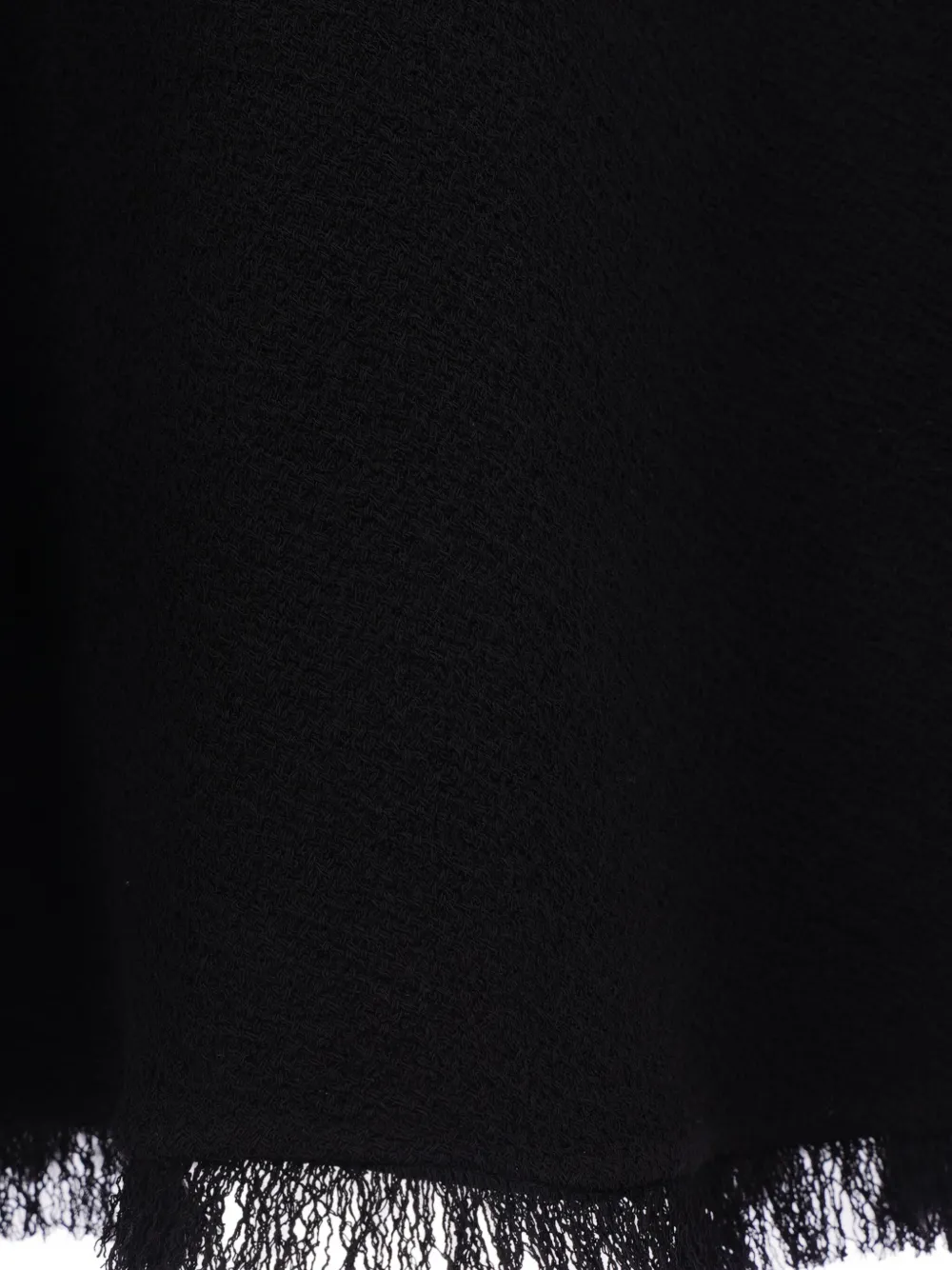 The Row Asymmetric-neckline Fringed Maxi Day Dress In Black
