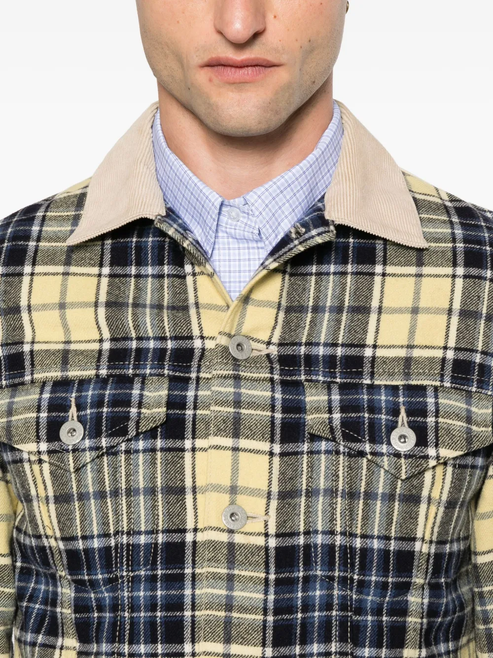 Junya Watanabe MAN x Levis 2012 チェック ジャケット | ブルー