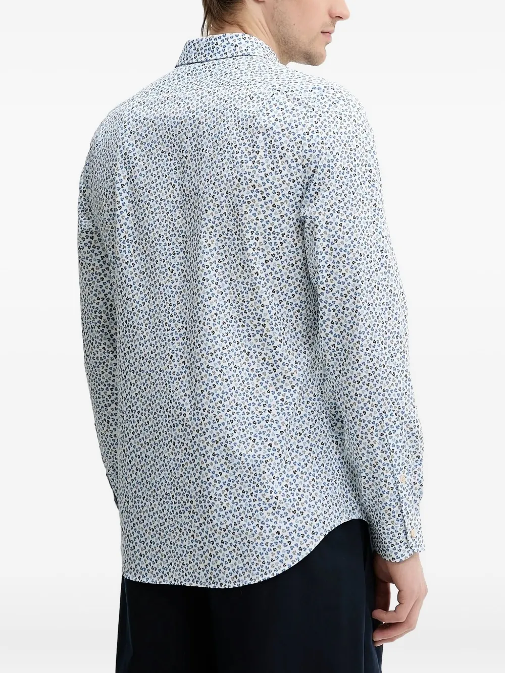 PS Paul Smith Overhemd met bloemenprint - Wit
