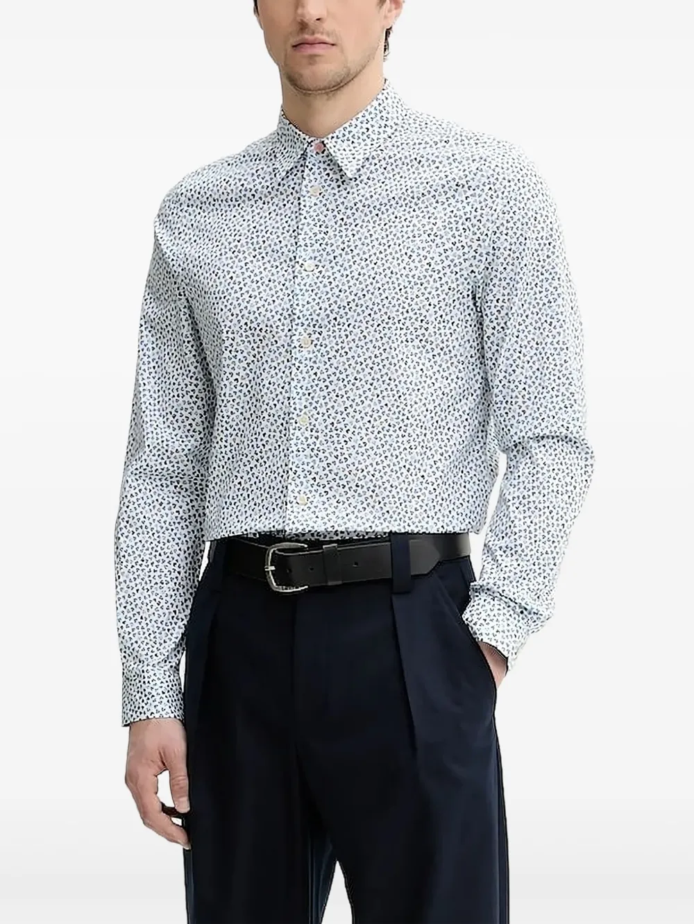 PS Paul Smith Overhemd met bloemenprint Wit
