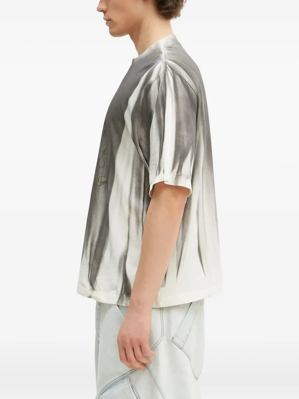 Marcelo Burlon County of Milan tie-dye flame-print T-shirt Grijs