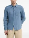 PS Paul Smith multicoloured-buttons linen shirt - Blue