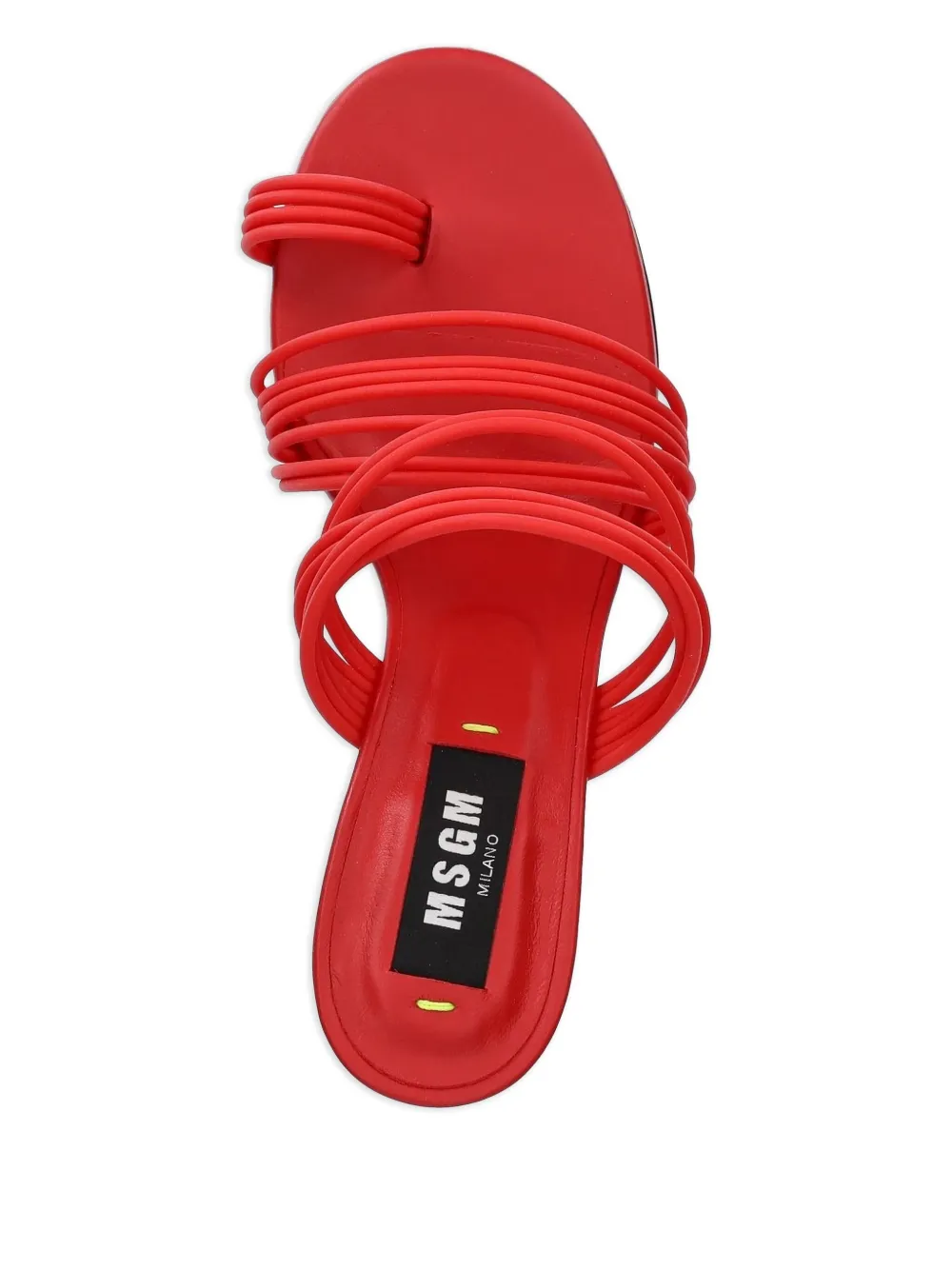 MSGM multiple-strap heeled sandals Red