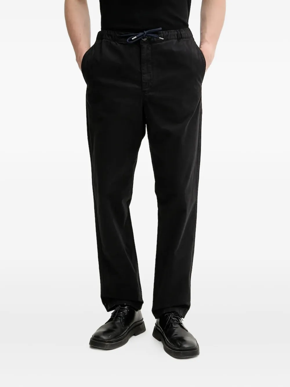 PS Paul Smith drawstring pocketed straight-leg trousers Zwart