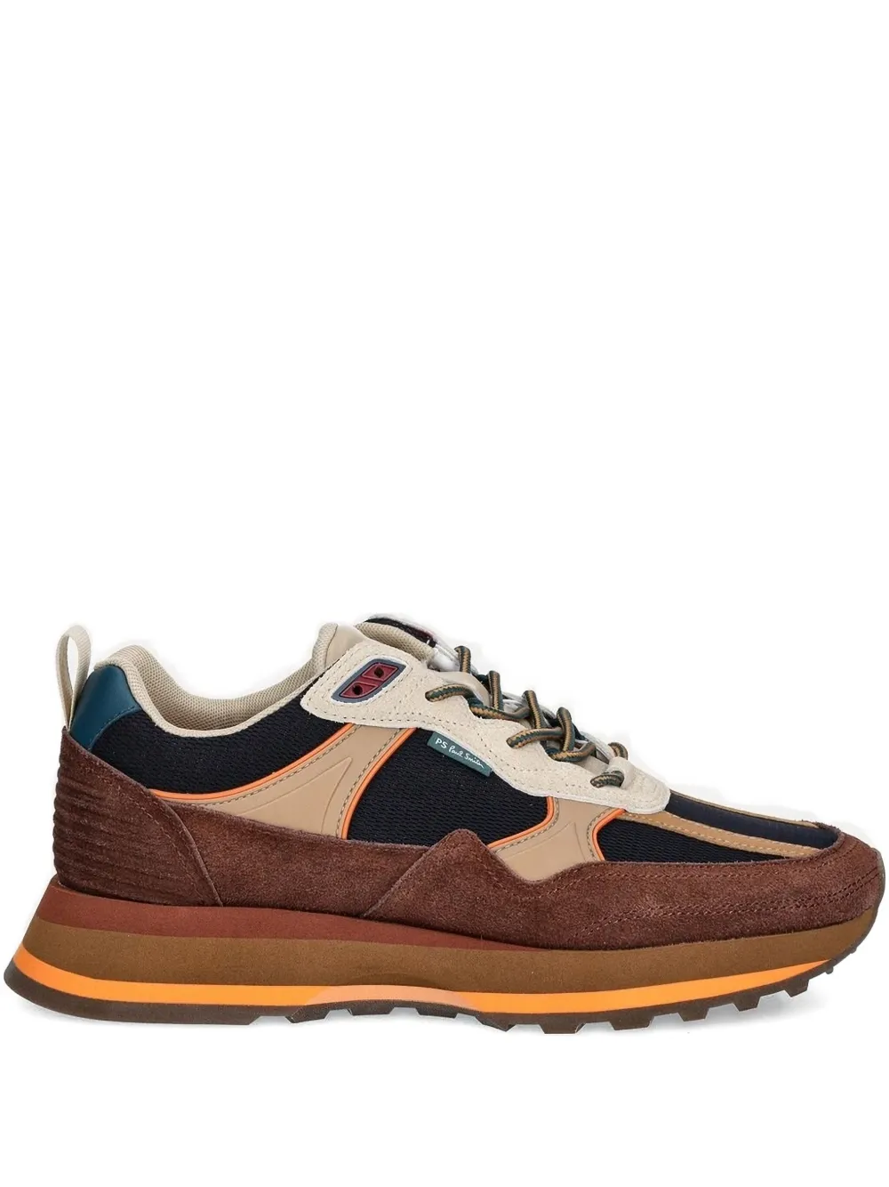 PS Paul Smith BANKS suede panelled sneakers Brown