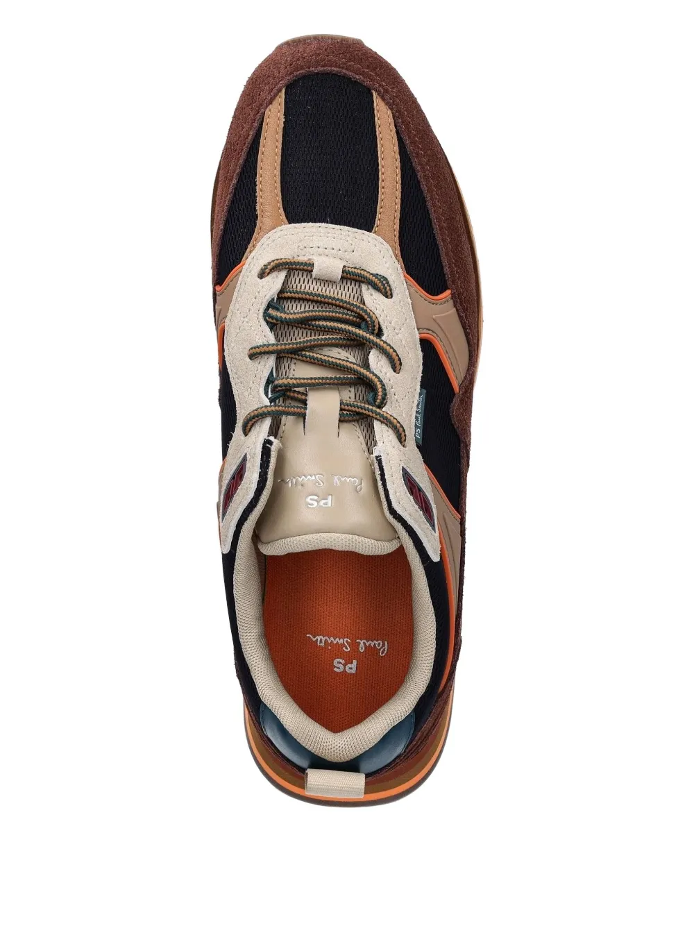 PS Paul Smith BANKS suede panelled sneakers Brown