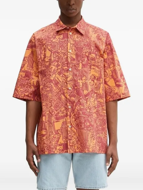 Marcelo Burlon County of Milan abstract-print short-sleeve shirt