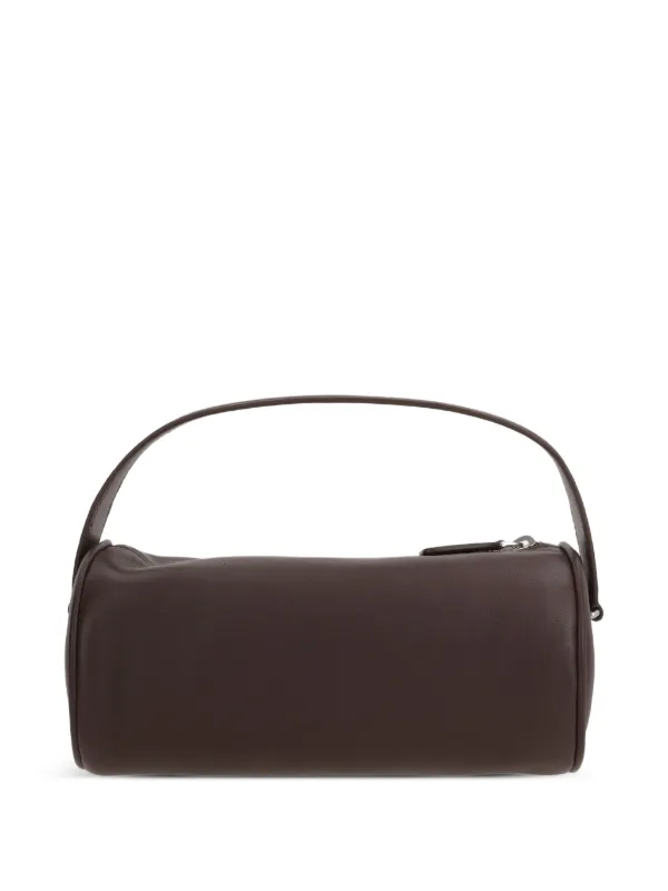 The Row Round 90s Leather Tote Bag Brown FARFETCH PH