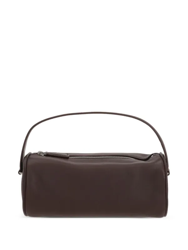 The Row Round 90s Leather Tote Bag | Brown | FARFETCH