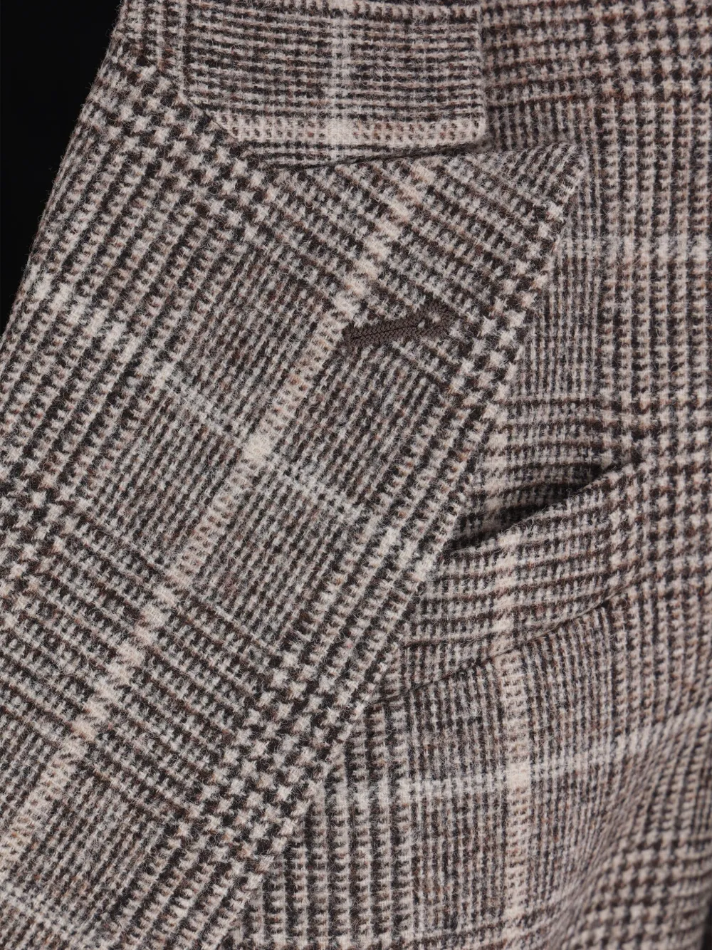 Brunello Cucinelli checked double-breasted blazer Bruin