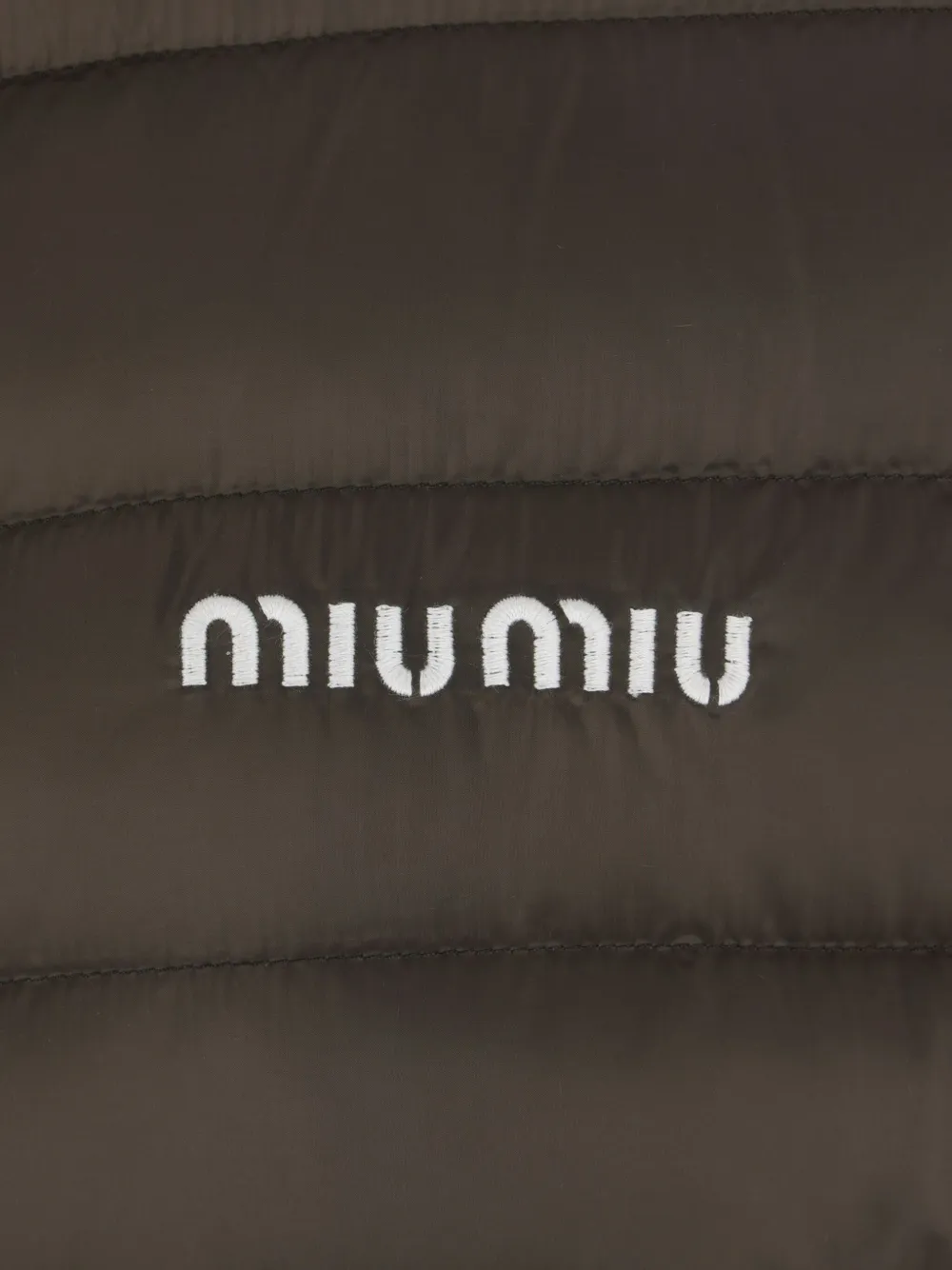 Miu quilted logo jacket Bruin