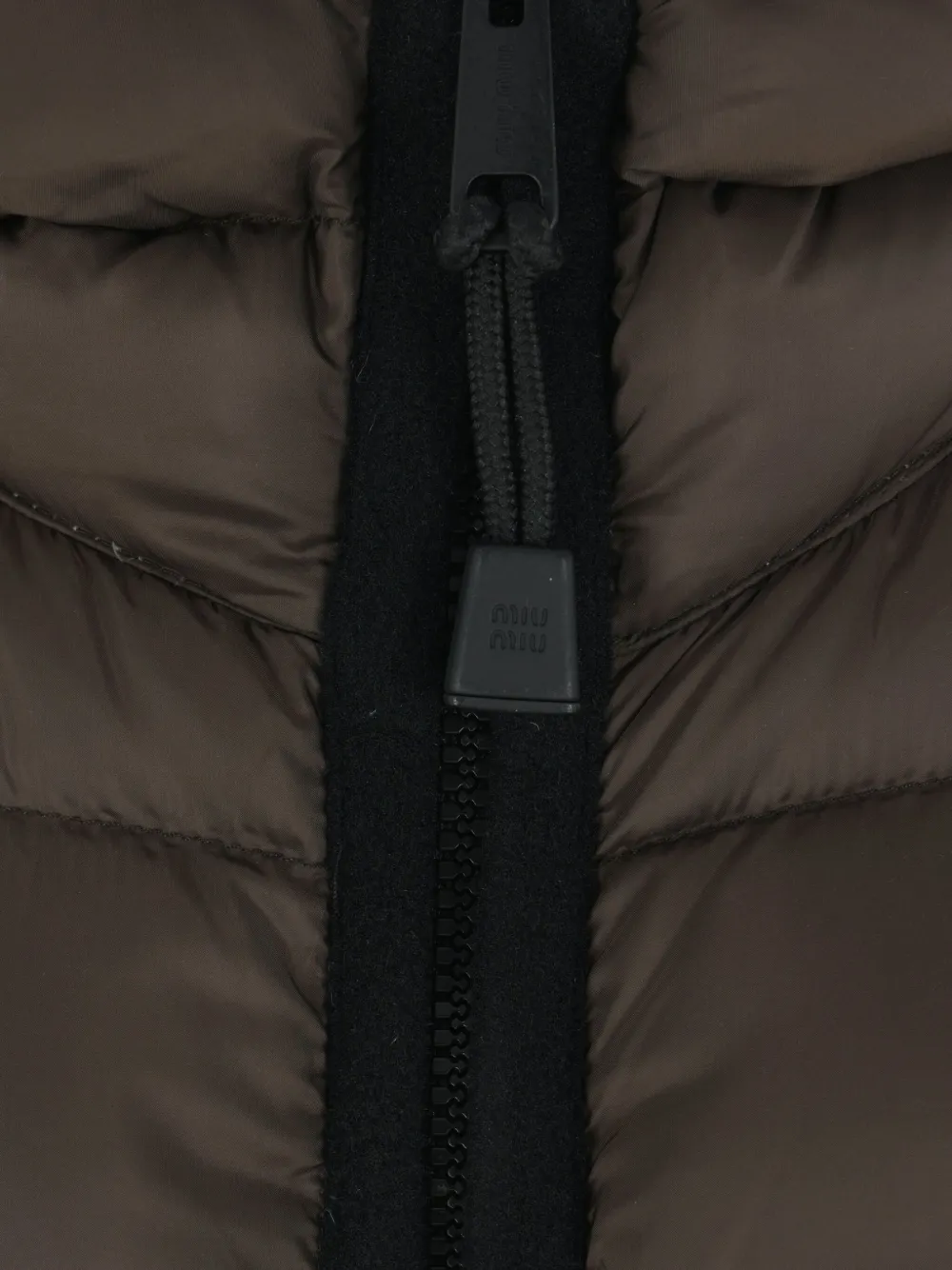 Miu quilted logo jacket Bruin