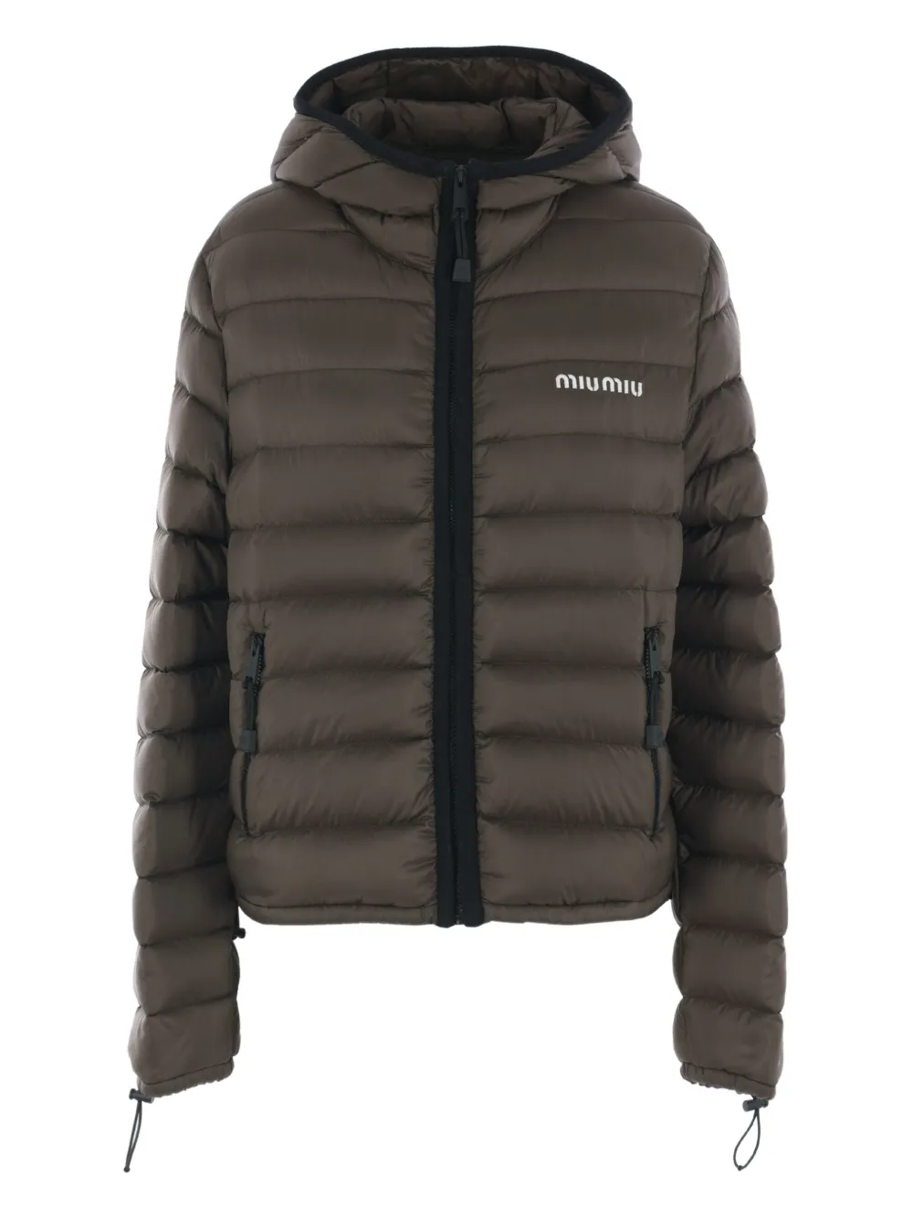 Miu quilted logo jacket Bruin