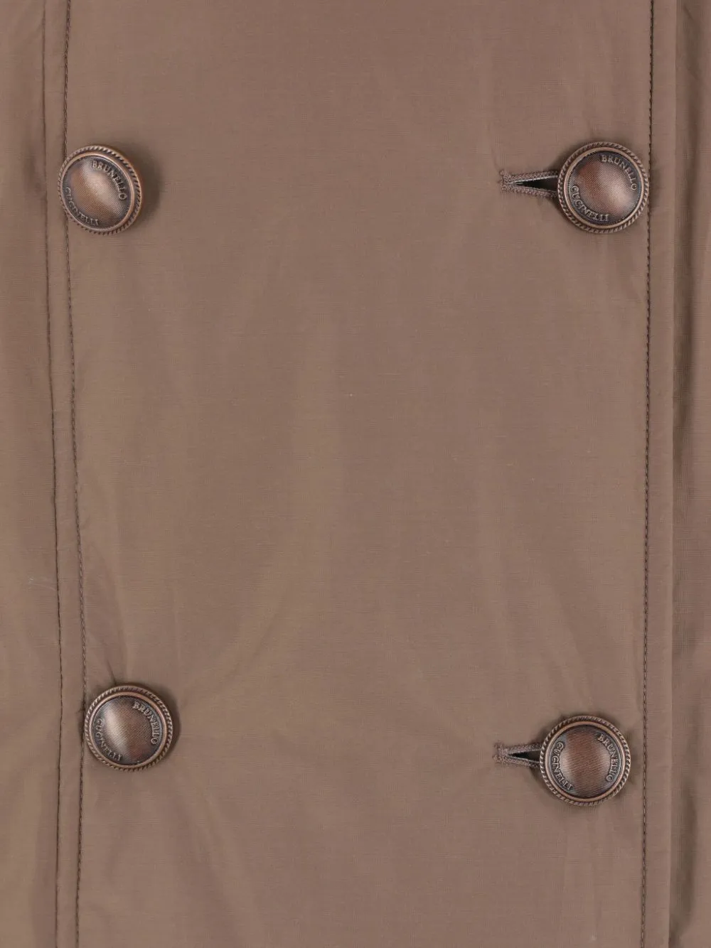 Brunello Cucinelli Jas met dubbele rij knopen Bruin