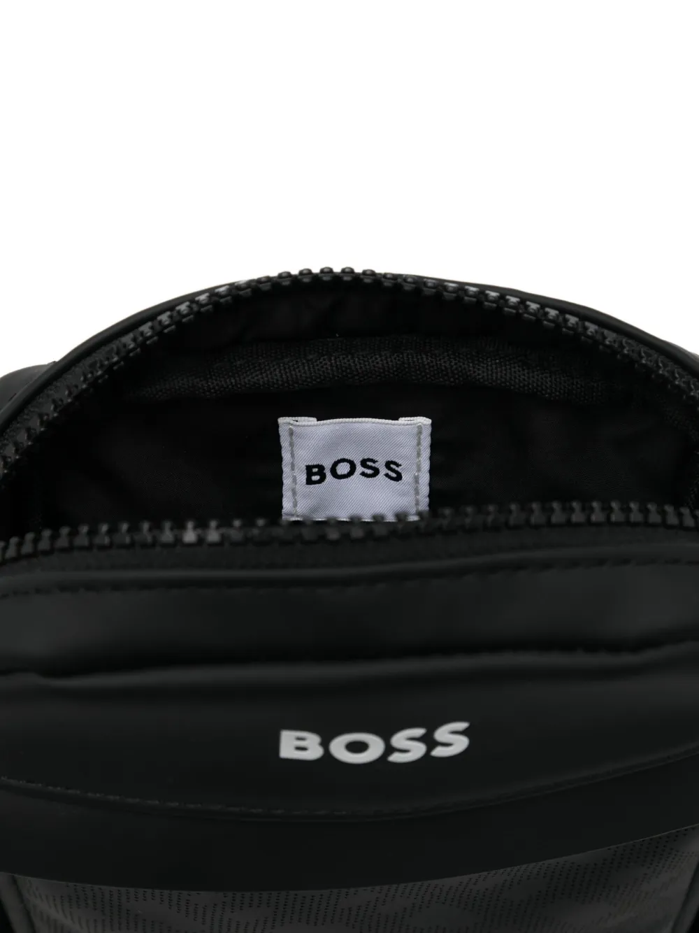 BOSS Kidswear Schoudertas met geperforeerdde details Zwart