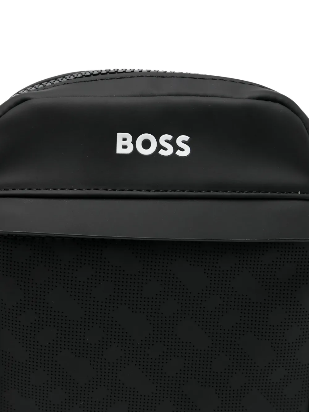 BOSS Kidswear Schoudertas met geperforeerdde details Zwart