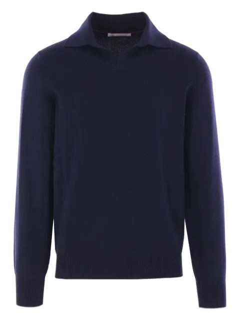 Brunello Cucinelli polo-neck cashmere sweater