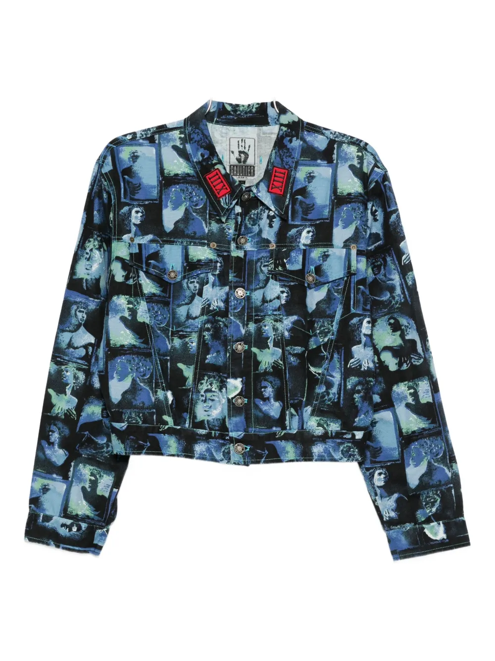 1990s printed cotton jacket