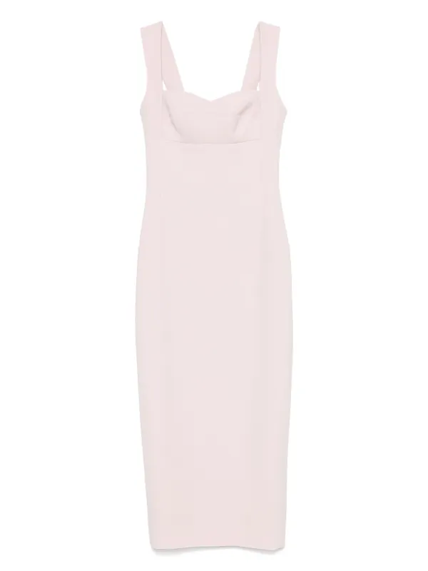 SILK LOVE & LACE Theodora Midi Dress | Neutrals | FARFETCH