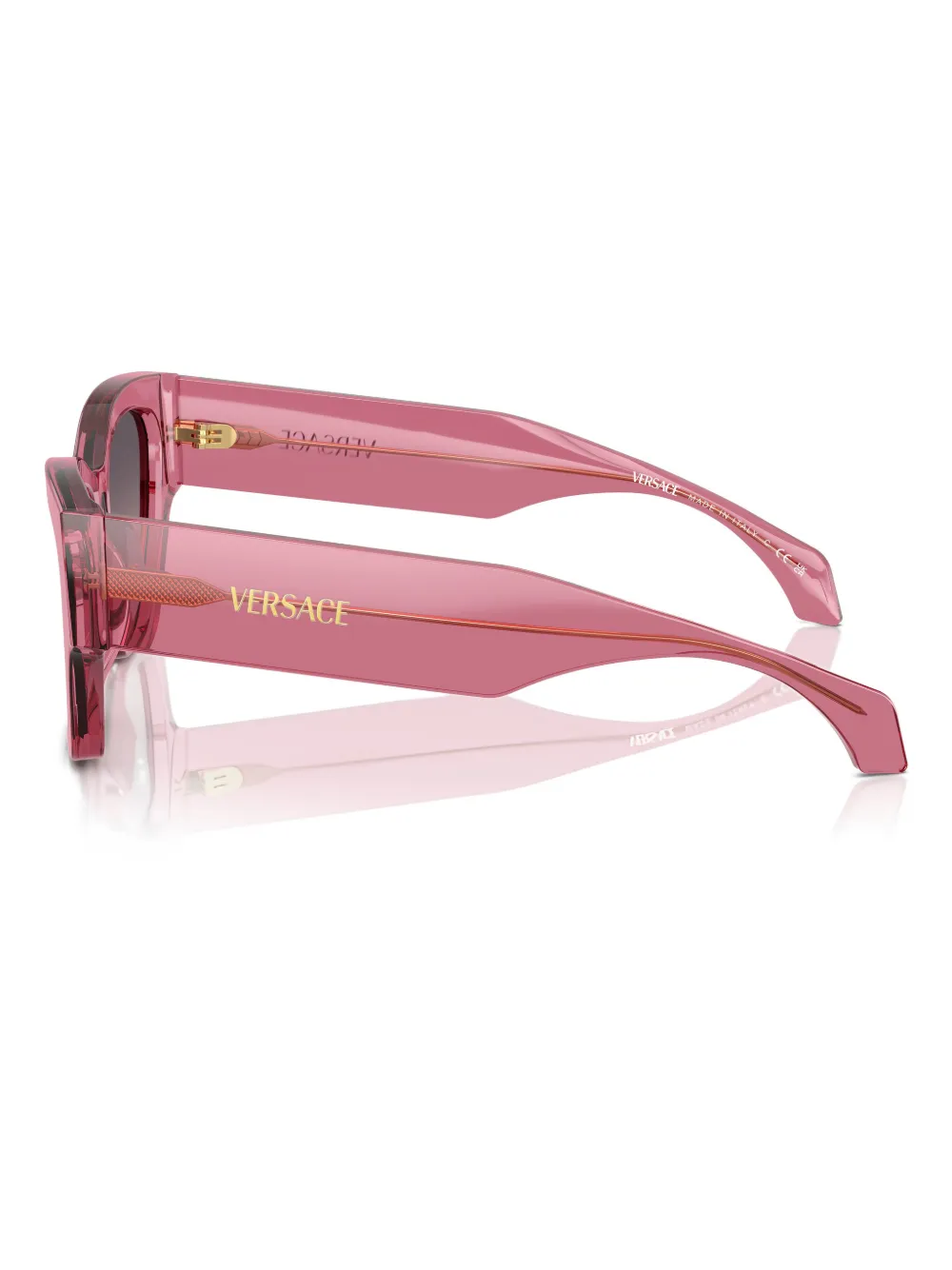 Versace Eyewear Zonnebril met cat-eye montuur Roze